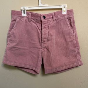 Pink Corduroy Shorts 5”